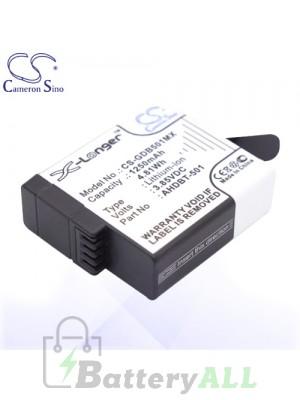 CS Battery for GoPro AHDBT-501 / Gopro ASST1 Battery 1250mah CA-GDB501MX