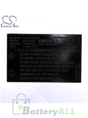 CS Battery for Kodak EasyShare Z7590 Zoom / Z760 Zoom Battery 1400mah CA-KLIC5001