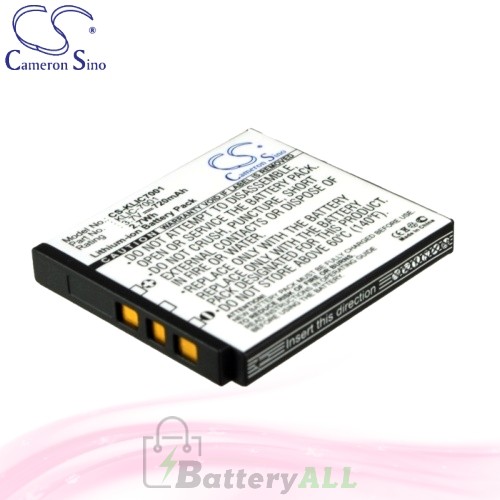CS Battery for Kodak EasyShare V550 / V570 / V610 / V705 Battery 720mah CA-KLIC7001