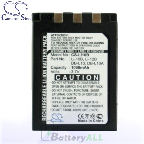 CS Battery for Olympus Camedia X-1 / X-2 / X-3 / X-500 Battery 1090mah CA-LI10B