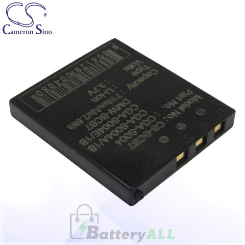 CS Battery for Panasonic CGA-S004E/1B / DMW-BCB7 / DMC-FX7 Battery 710mah CA-BCB7