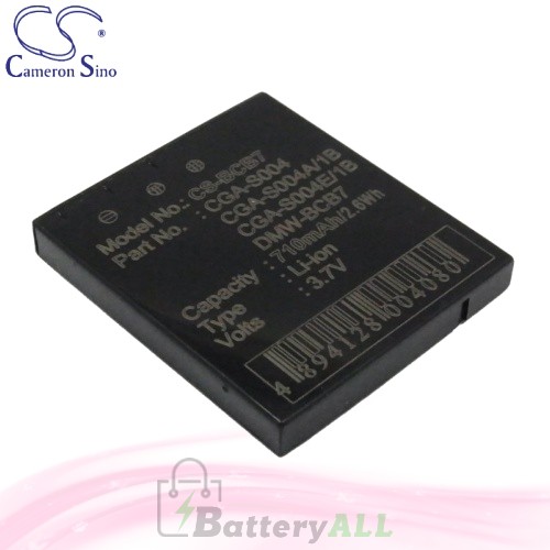 CS Battery for Panasonic DMC-FX7EG-T / DMC-FX7R / DMC-FX7S Battery 710mah CA-BCB7