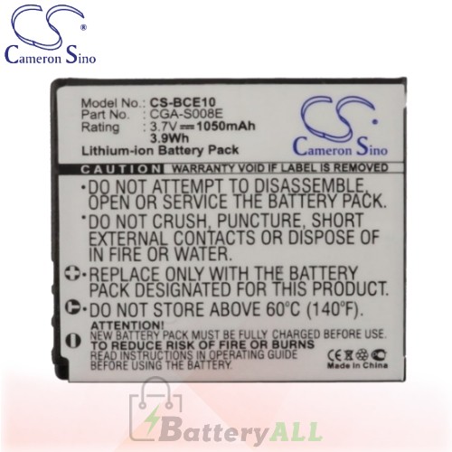 CS Battery for Panasonic Lumix DMC-FS5EG-R / DMC-FS5GK Battery 1050mah CA-BCE10