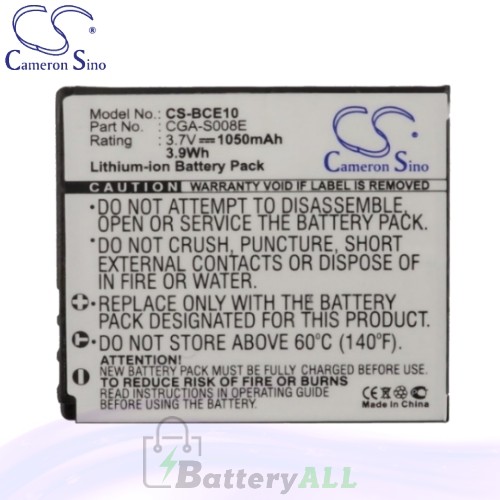 CS Battery for Panasonic Lumix DMC-FX55 / DMC-FX55EB-K Battery 1050mah CA-BCE10