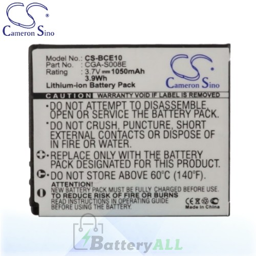 CS Battery for Panasonic SDR-S26K / SDR-S26N / SDR-S26R Battery 1050mah CA-BCE10