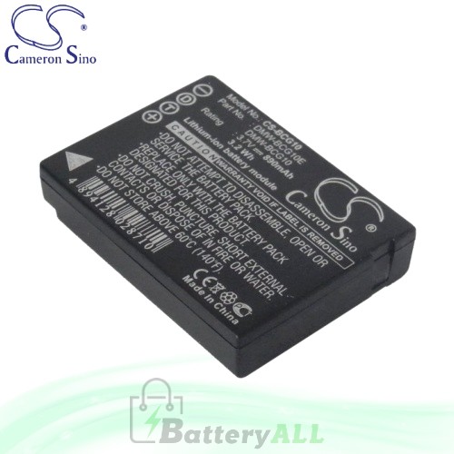 CS Battery for Panasonic Lumix DMC-TZ8EG-K / DMC-TZ8EG-S Battery 890mah CA-BCG10
