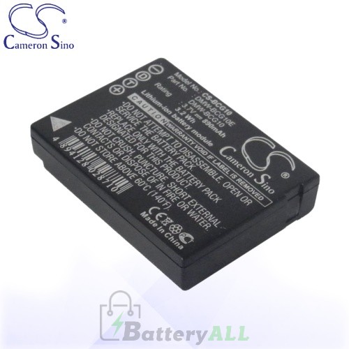 CS Battery for Panasonic DMW-BCG10PP / DMC-TZ10N / DMC-TZ18S Battery 890mah CA-BCG10