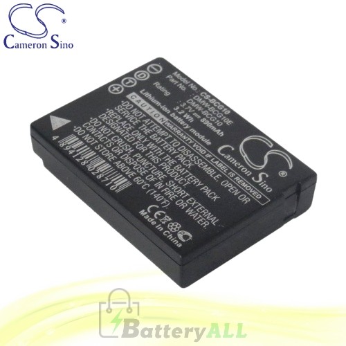 CS Battery for Panasonic Lumix DMC-ZS15K / DMC-ZS15S / DMC-ZS7 Battery 890mah CA-BCG10