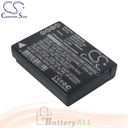 CS Battery for Panasonic Lumix DMC-ZS5K / DMC-ZS5S / DMC-ZS6K Battery 890mah CA-BCG10