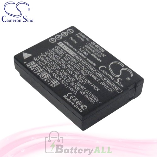 CS Battery for Panasonic Lumix DMC-TZ10R / DMC-TZ10S / DMC-TZ6 Battery 890mah CA-BCG10