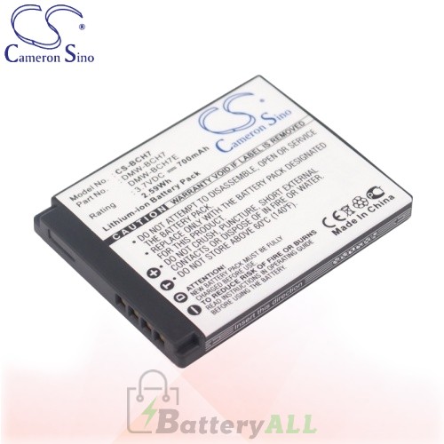 CS Battery for Panasonic Lumix DMC-FP3AB / DMC-FP3R / DMC-FP3S Battery 690mah CA-BCH7