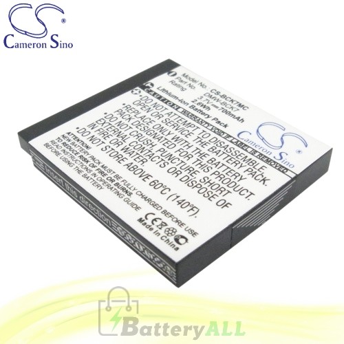 CS Battery for Panasonic Lumix DMC-FP7GK / DMC-FS16A Battery 700mah CA-BCK7MC