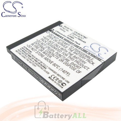 CS Battery for Panasonic Lumix DMC-FS16R / DMC-FS16S / DMC-S2 Battery 700mah CA-BCK7MC