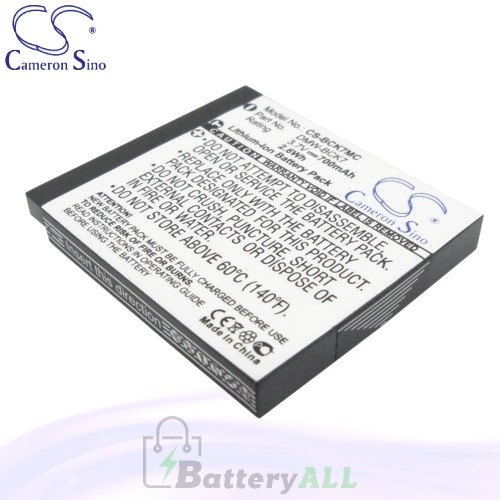 CS Battery for Panasonic Lumix DMC-FS40 / DMC-FS41 / DMC-FS45 Battery 700mah CA-BCK7MC