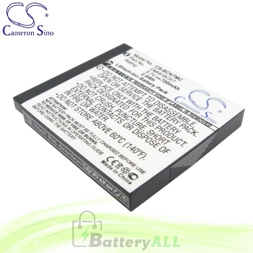 CS Battery for Panasonic Lumix DMC-FS45S / DMC-FS45V Battery 700mah CA-BCK7MC
