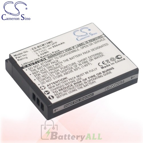 CS Battery for Panasonic Lumix DMC-ZS30K / DMC-ZS30R Battery 950mah CA-BCM13MC
