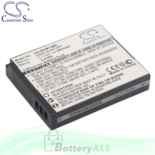 CS Battery for Panasonic Lumix DMC-ZS60K / DMC-ZS100K Battery 950mah CA-BCM13MC