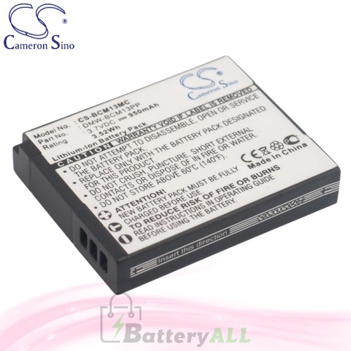 CS Battery for Panasonic Lumix DMC-TS5K / DMC-TS5S / DMC-TS6 Battery 950mah CA-BCM13MC