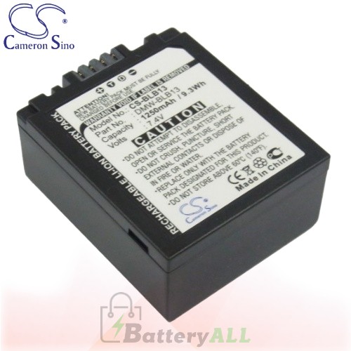 CS Battery for Panasonic Lumix DMC-GF1 / DMC-GF1C / DMC-GF1K Battery 1250mah CA-BLB13