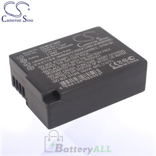 CS Battery for Panasonic DMW-BLC12E / DMW-BLC12GK Battery 1000mah CA-BLC12MX