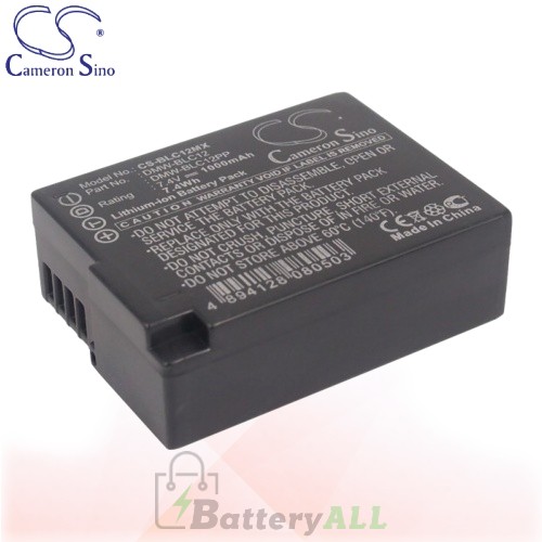 CS Battery for Panasonic Lumix DMC-GH2KK / DMC-GH2KS Battery 1000mah CA-BLC12MX