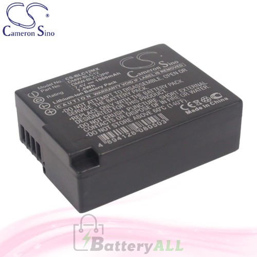 CS Battery for Panasonic Lumix DMC-G6KK / DMC-G7HK Battery 1000mah CA-BLC12MX