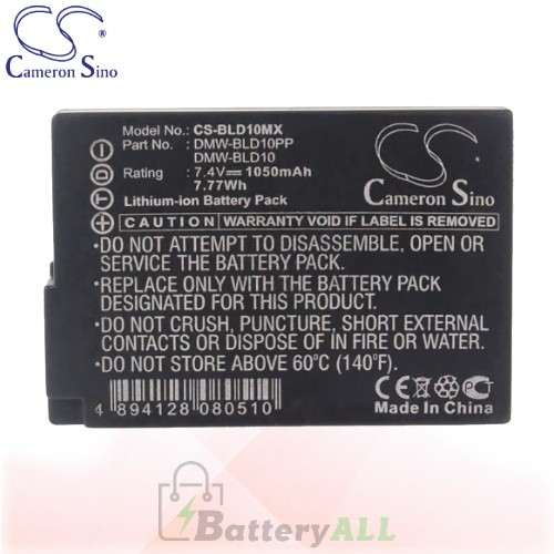 CS Battery for Panasonic Lumix DMC-GF2KGK / DMC-GF2KK Battery 1050mah CA-BLD10MX