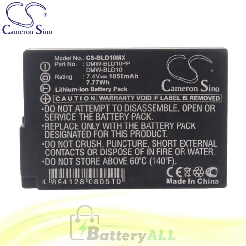 CS Battery for Panasonic Lumix DMC-ZS7K / DMC-G3T / DMC-GX1 Battery 1050mah CA-BLD10MX
