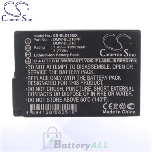 CS Battery for Panasonic Lumix DMC-G3KR / DMC-G3KT Battery 1050mah CA-BLD10MX