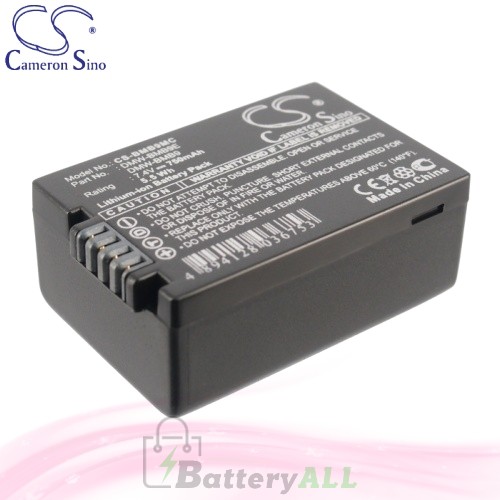 CS Battery for Panasonic Lumix DMC-FZ70K / DMC-FZ100 Battery 750mah CA-BMB9MC
