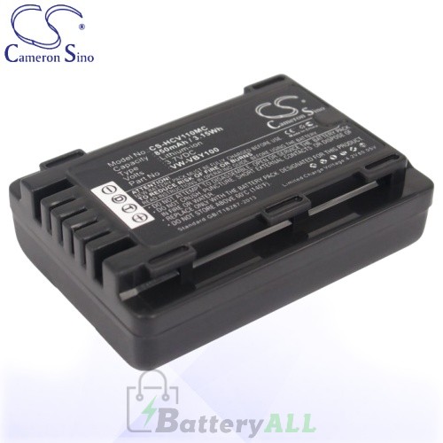 CS Battery for Panasonic VW-VBY100 / Panasonic HC-V110 Battery 850mah CA-HCV110MC