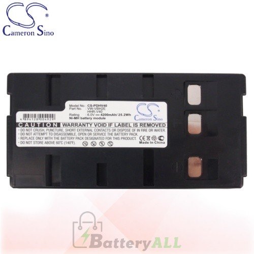 CS Battery for Panasonic NV-R200 / NV-R30E / NV-R33 / NV-S1 Battery 4200mah CA-PDHV40