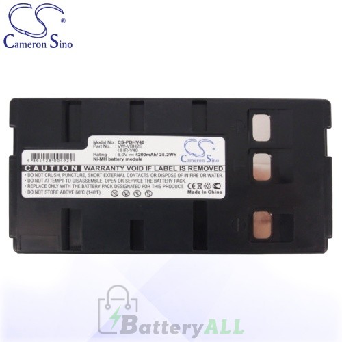 CS Battery for Panasonic VW-VBS1E / VW-VBS2 / VW-VBS2E Battery 4200mah CA-PDHV40