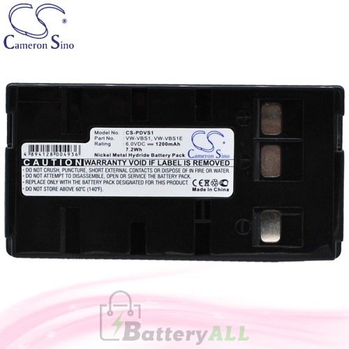 CS Battery for Panasonic NV-RJ56 / NV-RJ67 / NV-S250 / NV-S20 Battery 1200mah CA-PDVS1