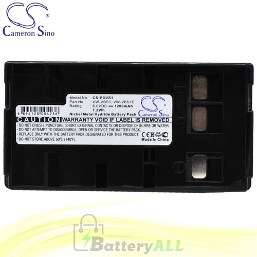CS Battery for Panasonic PV-IQ244D / PV-IQ325 / PV-IQ403 Battery 1200mah CA-PDVS1