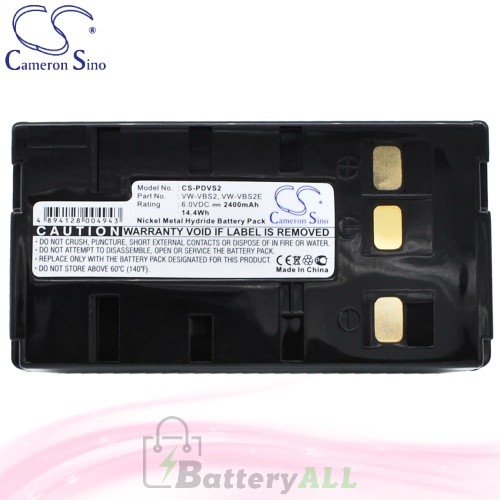 CS Battery for Panasonic NV-RJ56 / NV-RJ67 / NV-S250 / NV-S20 Battery 2400mah CA-PDVS2