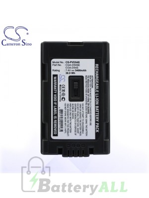 CS Battery for Panasonic CGA-D54SE / VW-VBD55 / CGR-D54S Battery 5400mah CA-PVD54S