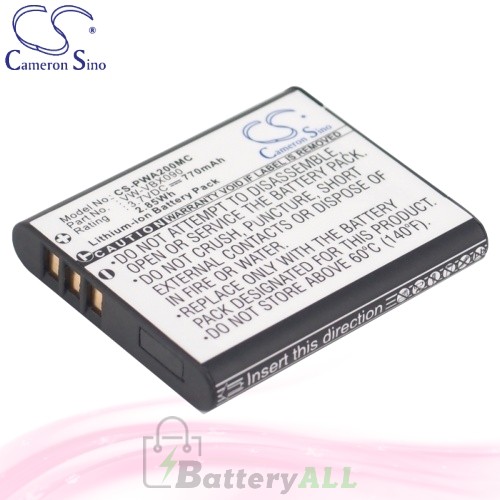 CS Battery for Panasonic HX-WA2D / HX-WA03W / HX-WA3GK Battery 770mah CA-PWA200MC