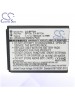 CS Battery for Samsung EC-SL50ZZBPBUS / EC-ST65ZZBPUUS Battery 740mah CA-BP70A