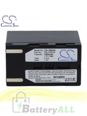 CS Battery for Samsung VP-DC563i / VP-DC565WBi / VP-DC565Wi Battery 2400mah CA-LSM320