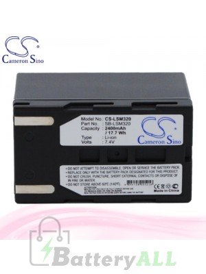 CS Battery for Samsung SC-DC563 / SC-DC564 / SC-DC565 Battery 2400mah CA-LSM320