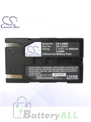 CS Battery for Samsung SC-D453 / SC-D455 / SC-D963 / SC-D975 Battery 800mah CA-LSM80