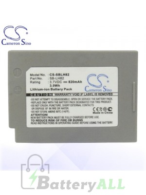CS Battery for Samsung VP-MS10 / VP-MS11 / VP-MS12S / VP-MS15 Battery 820mah CA-SBLH82