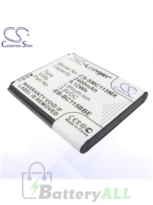 CS Battery for Samsung EB-BC115BBC / EB-BC115BBE / S5 Zoom Battery 2400mah CA-SMC115MX