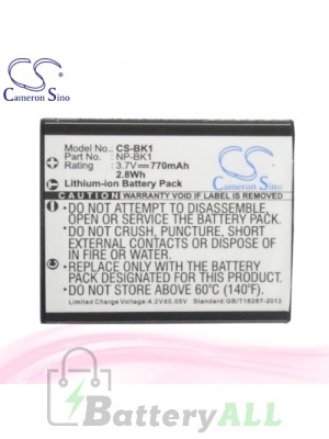 CS Battery for Sony Cyber-shot DSC-S980S / DSC-W190/B / DSC-W180 Battery 770mah CA-BK1