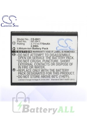 CS Battery for Sony Cyber-shot DSC-S950S / DSC-S980 / DSC-W190/R Battery 770mah CA-BK1