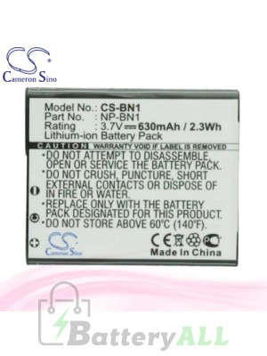 CS Battery for Sony Cyber-shot DSC-TX7 / DSC-TX7/L / DSC-TX7/R Battery 630mah CA-BN1