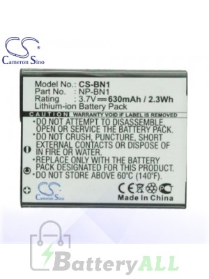 CS Battery for Sony Cyber-shot DSC-T110V / DSC-T99 / DSC-T99B Battery 630mah CA-BN1