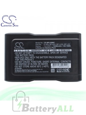 CS Battery for Sony BVW-570 / BVW-590 / BVW-D600 / DNV-7 Battery 10400mah CA-BPL90MC