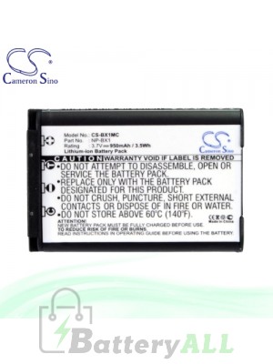 CS Battery for Sony HDR-AS10 / HDR-AS15 / HDR-AS100V / HDR-MV1 Battery 950mah CA-BX1MC